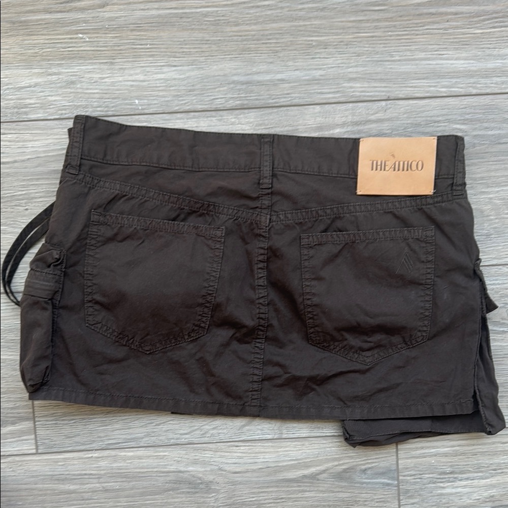 The Attico canvas cargo mini skirt - Picture 3 of 5